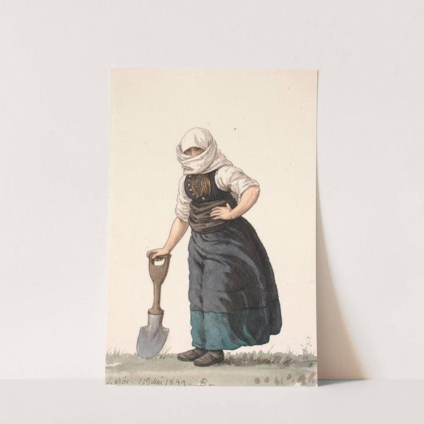 Læssøe bondepige i hverdagsdragt by P. C. Skovgaard