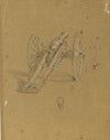 Lafette mit Mörser Studie zu ‘Künstlerfreunde lösen einen Kanonenschuss auf der Festung Michele bei Ostia’ (before 1849)
