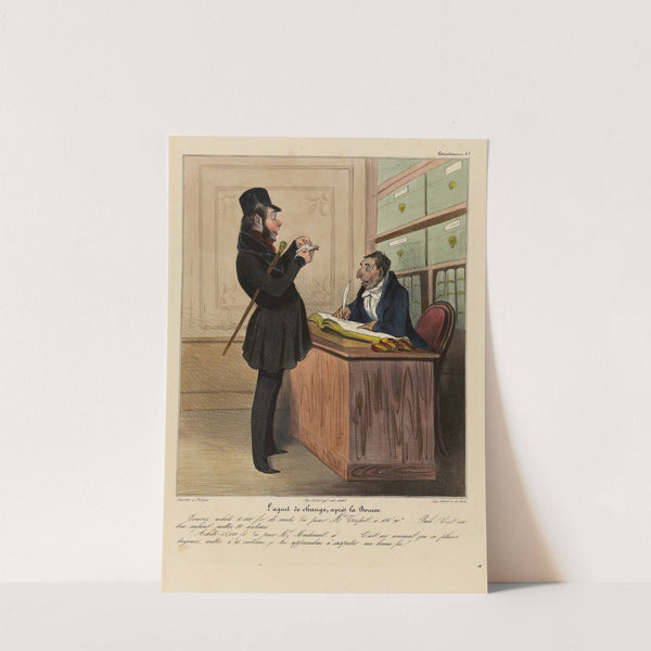 L’agent de change, après la Bourse (1836-1838) by Honoré Daumier