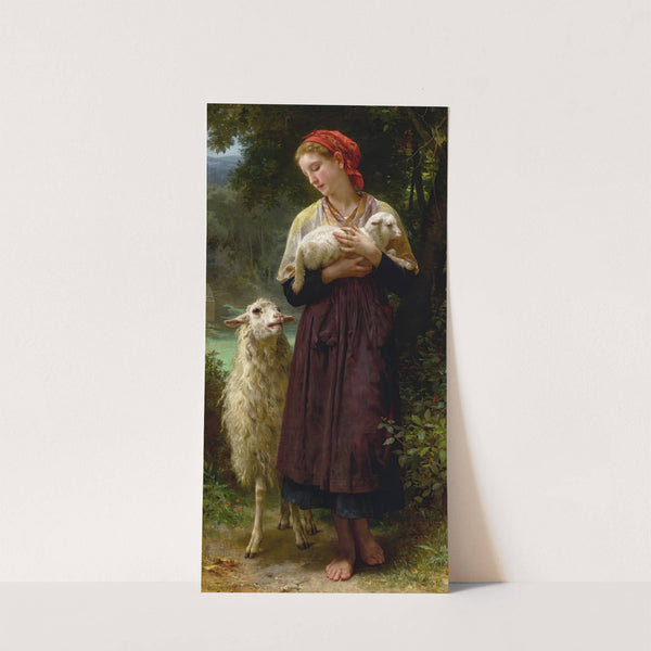 L’agneau Nouveau-Né (The Newborn Lamb) (1873) by William Bouguereau
