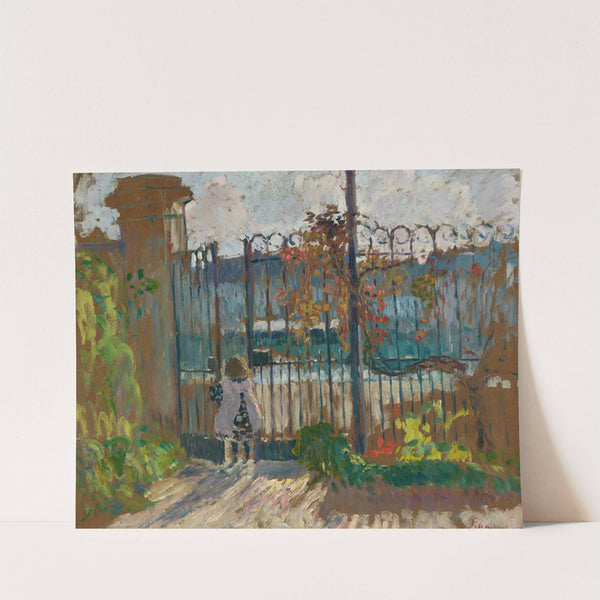 Lagny, Nono À La Grille Du Jardin (1905) by Henri Lebasque