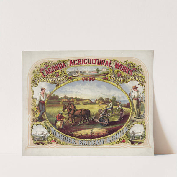 Lagonda Agricultural Works, Springfield, Clark County, Ohio, Warder, Brokaw & Child (1859) by Edwin Forbes