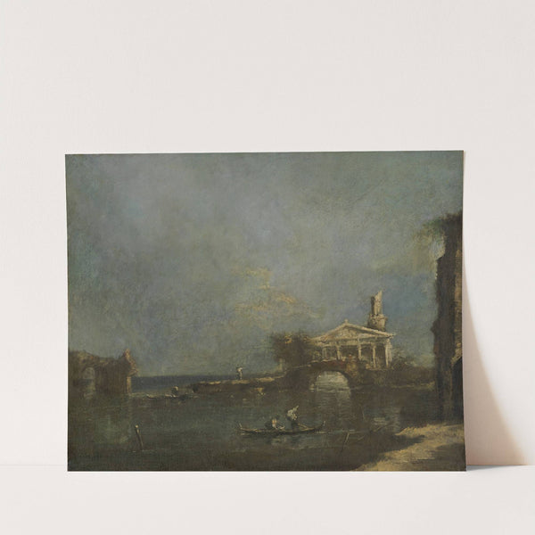 Lagoon near Venice (1740 - 1800) by Francesco Guardi