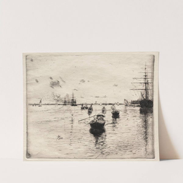 Lagoon with Steamers and Gondolas (1885) by Robert Frederick Blum