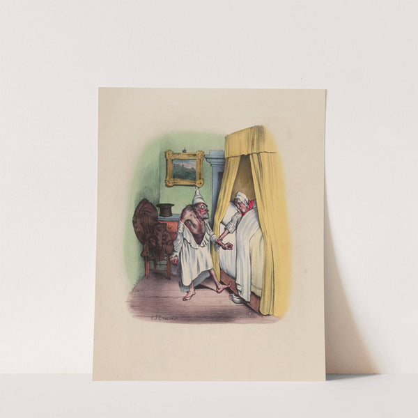 Laissez-moi donc tranquille, si vous m’embêtez encore Madame Mahieu je ferai lit à part by Charles-Joseph Traviès de Villers