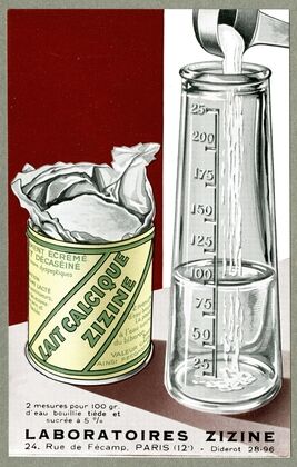 Lait calcique Zizine (1910-1950)