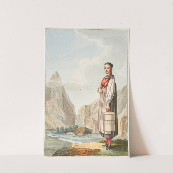 Laitiere d’Oberhasli, Canton de Berne (1777-1779) by Caspar Wolf
