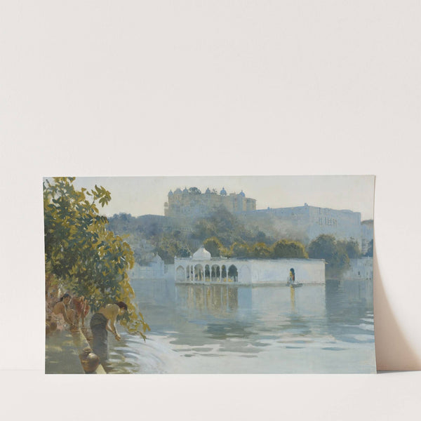 Lake At Oodeypore, India by Edwin Lord Weeks