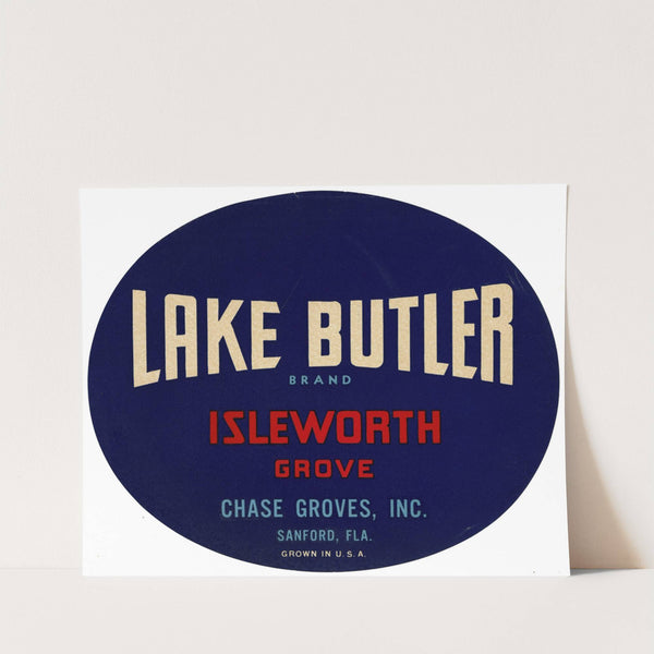 Lake Butler Brand Citrus Label (1930-1950)