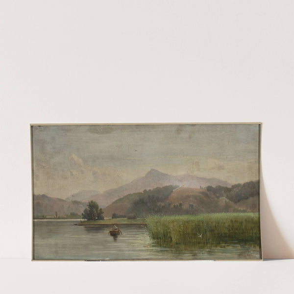 Lake Chiusi in Tuscany (1850-1893) by Lorenzo Gelati