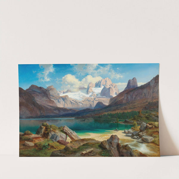 Lake Gosau With A View Of The Dachstein Massif by Albert Zimmermann
