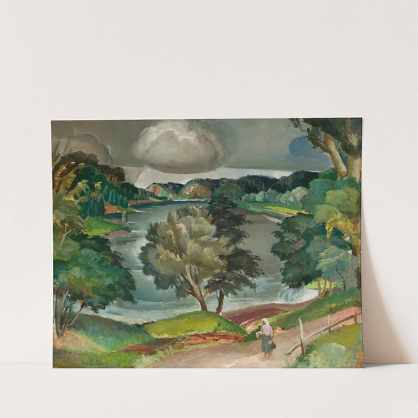 Lake in a forest (1933) by Michał Rouba