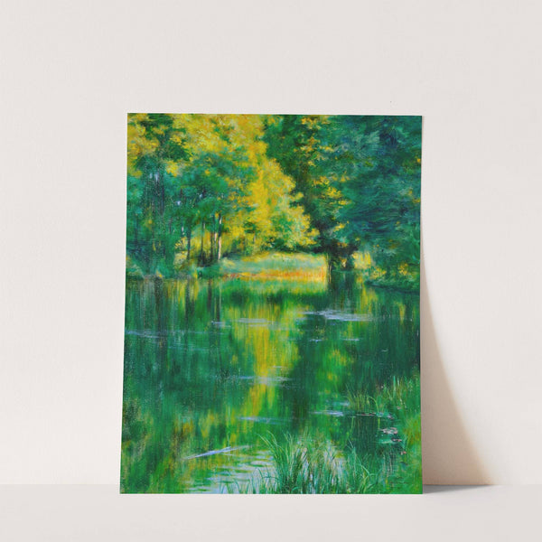 Lake in a park by Władysław Podkowiński