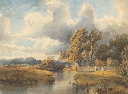 Lake in a Swiss Park (1870)