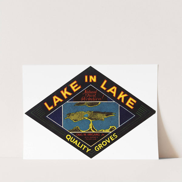 Lake in Lake Citrus Label (1930-1950)