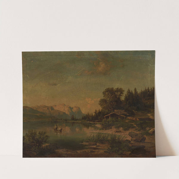 Lake in the mountains by Karl Müller