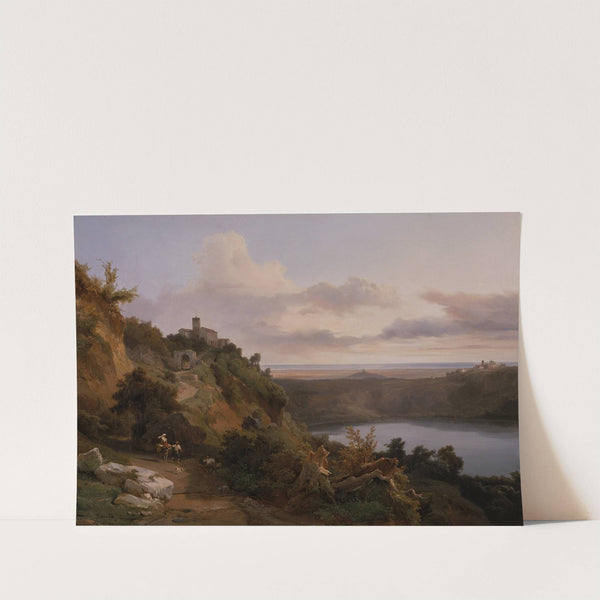 Lake Nemi by Jean-Charles Joseph Rémond