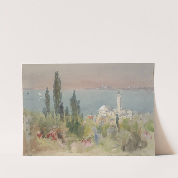 Lake scene by Hercules Brabazon Brabazon