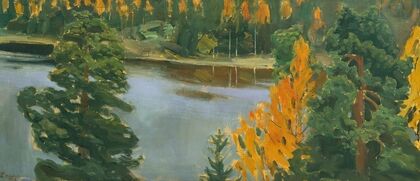 Lake View In Autumn