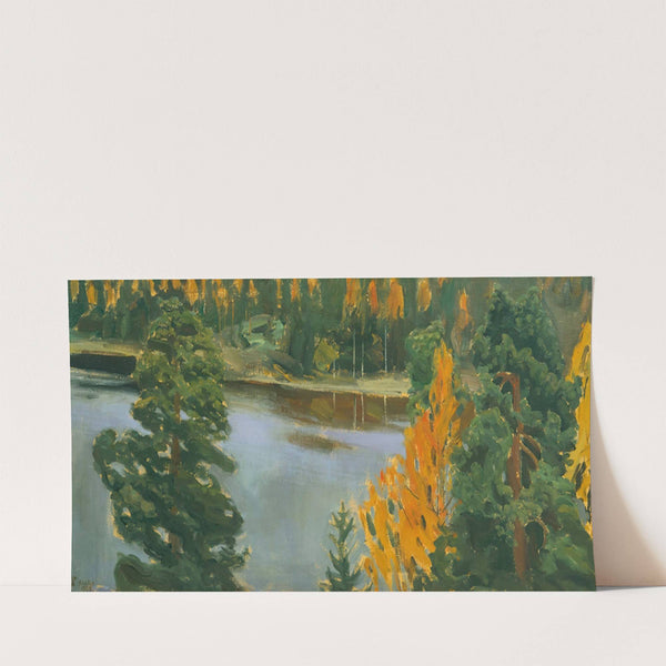 Lake View In Autumn (1905) by Akseli Gallen-Kallela