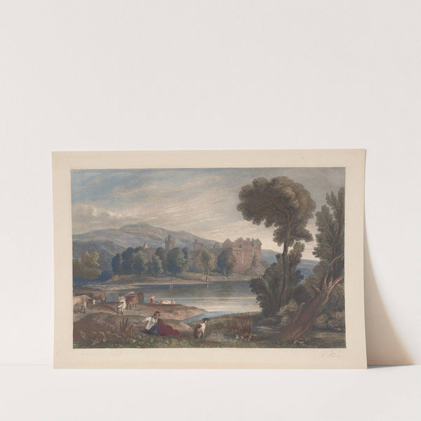 Lakeside castle (Joseph Mallord William Turner) (1850) by Louis Marvy