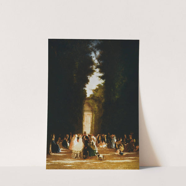 L'allée des Feuillants, aux Tuileries, sous le Second Empire by Eugène Grandsire