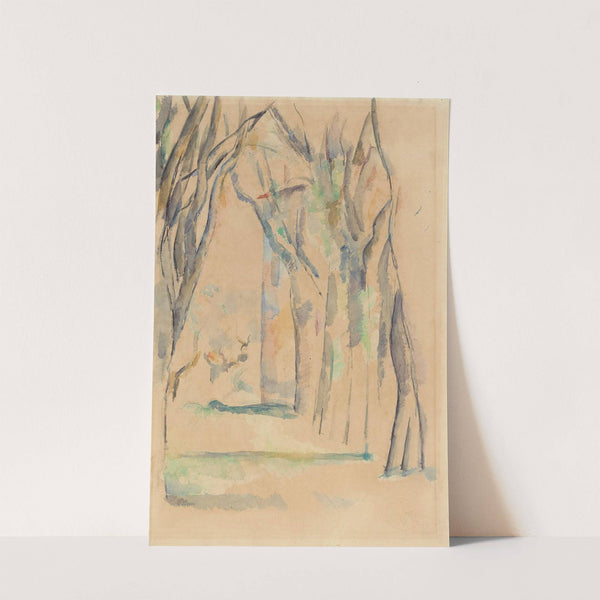 L´Allée des marronniers au Jas de Bouffan (Circa 1890-1895) by Paul Cézanne