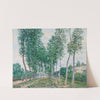 L’allée des peupliers au bord du Loing (1892) by Alfred Sisley
