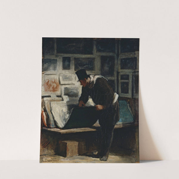L’amateur d’estampes (1860) by Honoré Daumier
