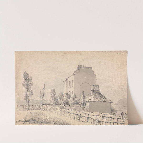 Lamb Farm near Hackney, the Residence of Hick: Richmond Road by George Arnald