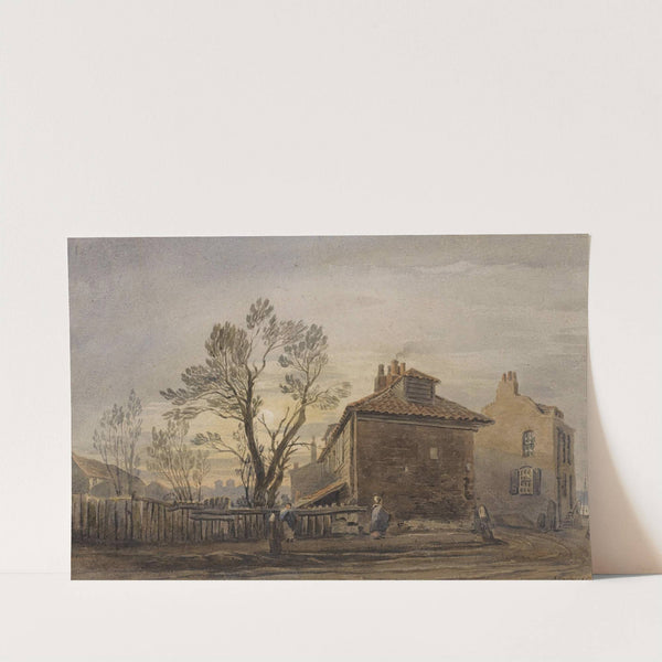 Lambeth; On The Surrey Side Between Westminster And Blackfriars Bridge by John Varley