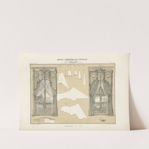 Lambrequin à plis. by Jules Verdellet