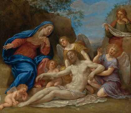 Lamentation With The Virgin, St. John And Angels