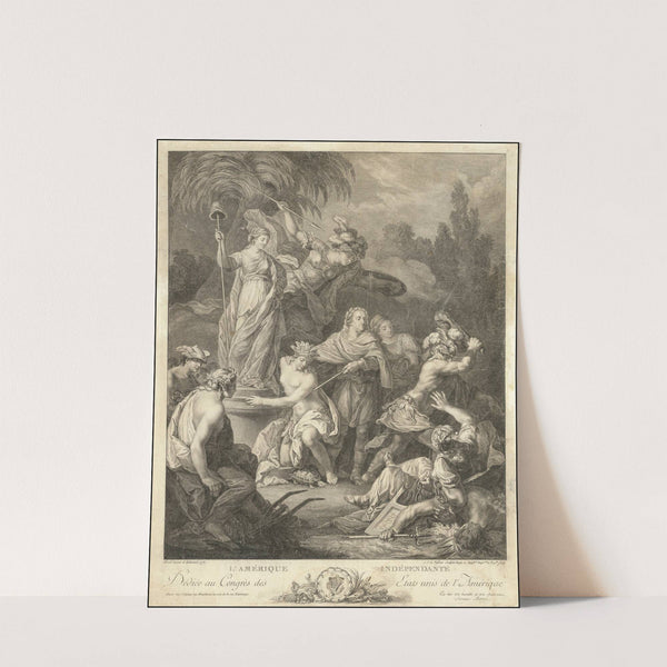 L’Amerique Independante Dediee au Congres des Etats unis de l’Amerique (1778) by Antoine Borel