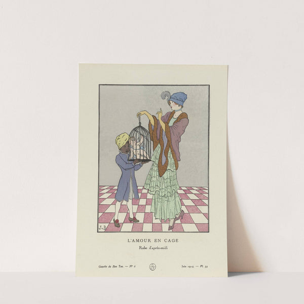 L’amour en cage , Robe d’après-midi (1914) by Jan van Brock