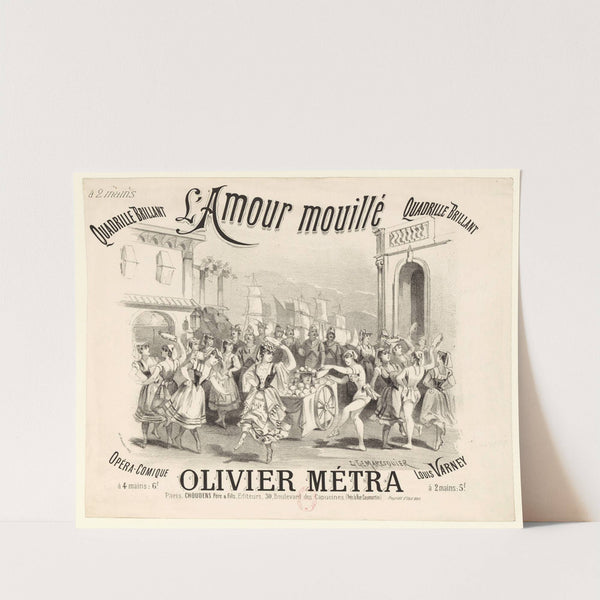 L’amour mouillé. Quadrille brillant (1887) by Louis Lemaresquier