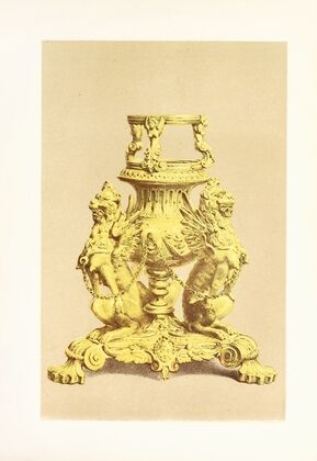 Lamp-Stand, in Gilt Bronze. Italian Cinque-Cento Work (1858) — size preview