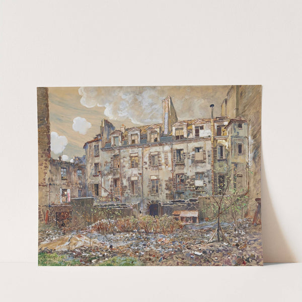 L’Ancien cimetière Saint-André, 13 rue Suger. 6ème arrondissement (1906) by Frédéric Houbron