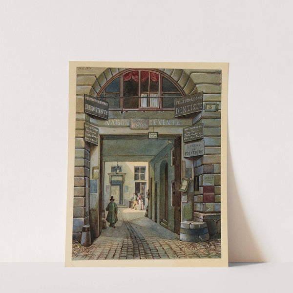 L’ancien hôtel Bullion rue Jean-Jacques Rousseau (1840) by Charles-Louis Lesaint