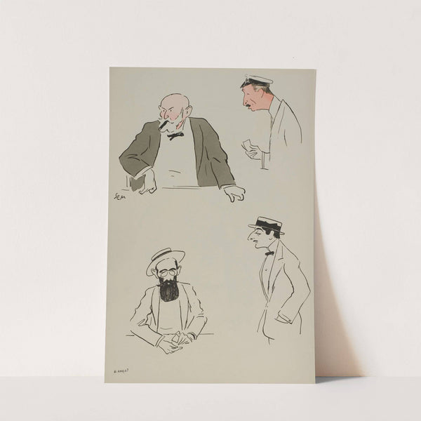 Landau, Denfert-Rochereau, baron Leonino, Henri Letellier (1912) by Georges Goursat (Sem)