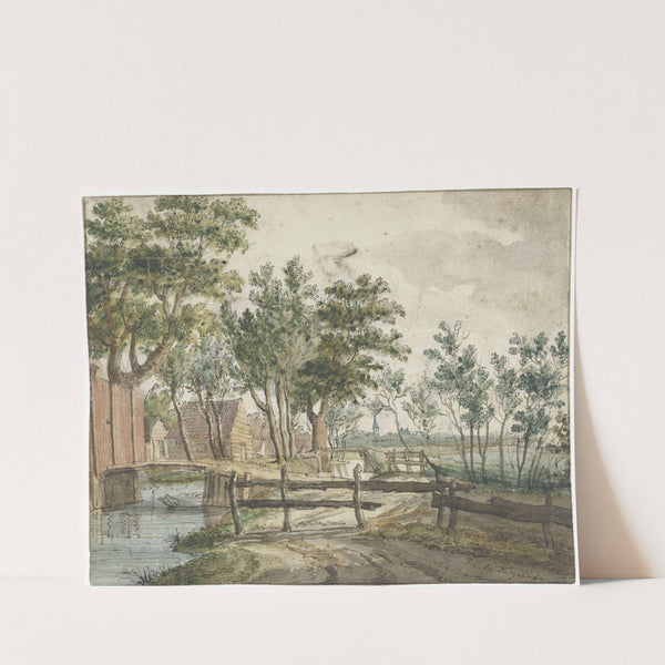 Landelijk vaart bij Voorburg by Paulus Constantijn la Fargue