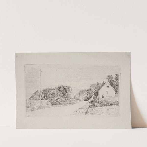 Landevejen mellem Husene Ellekilde by Carl Bloch