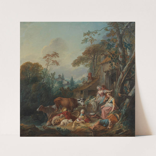 Ländliche Idylle (1735) by François Boucher