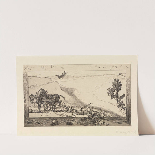 Landmann (Vom Tode, Erster Theil, Opus XI, Blatt 7) (1889-1897) by Max Klinger