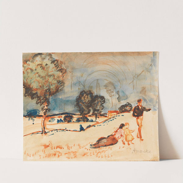 Landpartie (1910) by August Macke