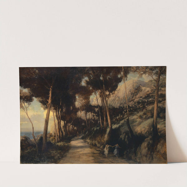 Landsape on Capri, called the Route of Tiberius by Emile François David