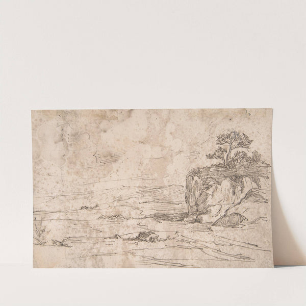 Landscape by Félicien Rops