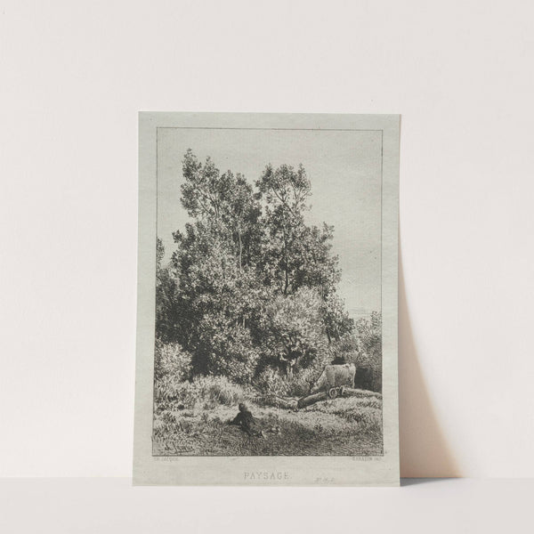 Landscape (1864) by Charles Emile Jacque