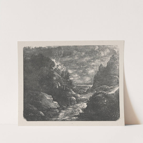 Landscape (1871) by Rodolphe Bresdin