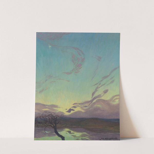 Landscape at dusk by Alfred Proessdorf